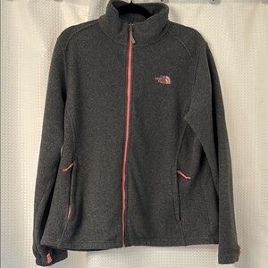 The North Face Women's Charcoal Jacket with Coral Accents
